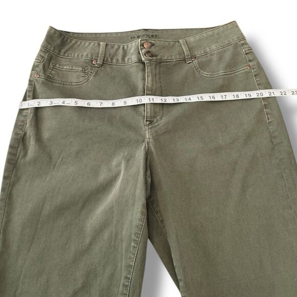 Maurices Green Chino Pants Casual Comfort Stretch Plus Woman’s Size 18w Long - Picture 4 of 15